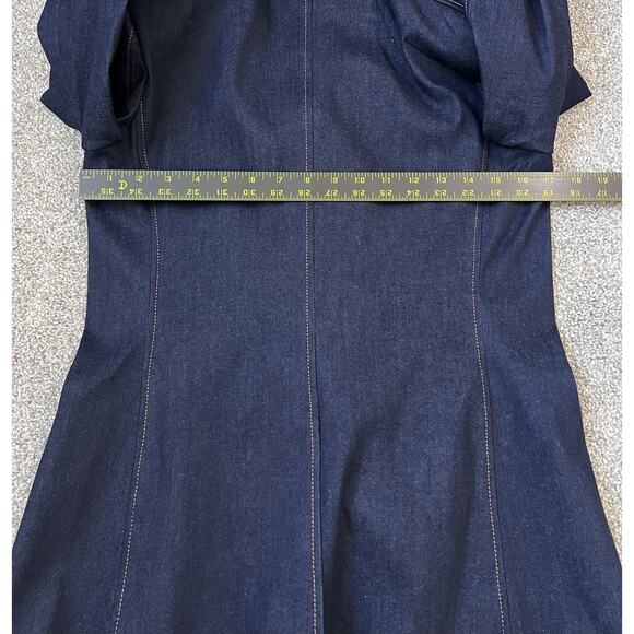 Veronica Beard Anoki Denim Dickey Jacket Size 4 Dark Oxford Wash Business Casual - Picture 8 of 9